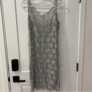 Festival Silver Lace Dress